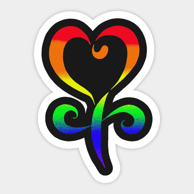 Female Symbol LGBT Rainbow Pride Sticker by AdrienneAllen